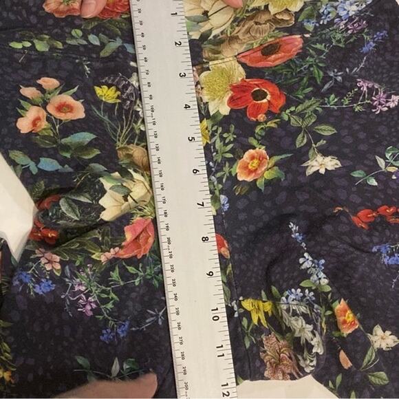 NWOT JOHNNY WAS CALME Sweat Pants Leggings XS Joggers Floral Navy Pink Pull-Up - Picture 11 of 11